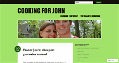 Desktop Screenshot of cookingforjohn.wordpress.com