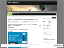 Tablet Screenshot of newblogistan.wordpress.com