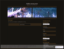 Tablet Screenshot of hiddenamongroots.wordpress.com