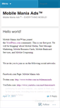 Mobile Screenshot of mobilemaniaads.wordpress.com