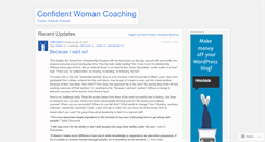 Desktop Screenshot of confidentwomancoaching.wordpress.com