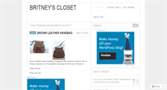 Desktop Screenshot of britneyscloset.wordpress.com