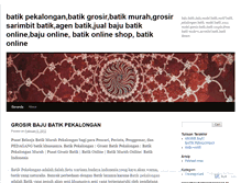 Tablet Screenshot of grosirbajubatikpekalongan.wordpress.com