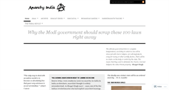 Desktop Screenshot of anarchyindia.wordpress.com