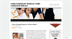 Desktop Screenshot of conseguirtrabajo1.wordpress.com