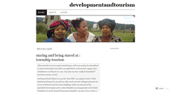 Desktop Screenshot of developmentandtourism.wordpress.com