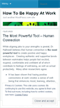 Mobile Screenshot of howtobehappyatwork.wordpress.com