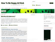 Tablet Screenshot of howtobehappyatwork.wordpress.com