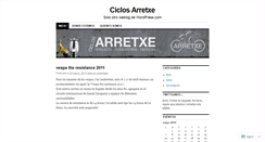Desktop Screenshot of ciclosarretxe.wordpress.com