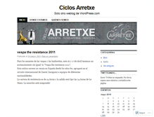 Tablet Screenshot of ciclosarretxe.wordpress.com