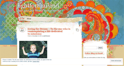 Desktop Screenshot of lightforthailand.wordpress.com