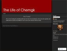 Tablet Screenshot of chemgk.wordpress.com