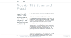 Desktop Screenshot of mosaicitesscamfraud.wordpress.com