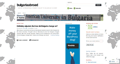 Desktop Screenshot of bulgariaabroad.wordpress.com