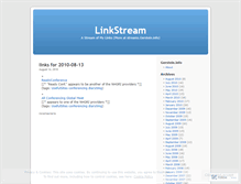 Tablet Screenshot of linkstream.wordpress.com