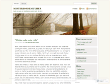 Tablet Screenshot of misteriosdemulher.wordpress.com