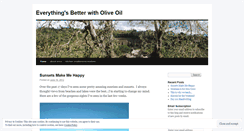 Desktop Screenshot of everythingsbetterwitholiveoil.wordpress.com