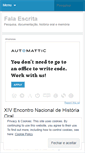 Mobile Screenshot of falaeescrita.wordpress.com