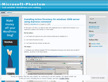 Tablet Screenshot of msphantom.wordpress.com