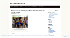 Desktop Screenshot of lascanterasclasicas.wordpress.com