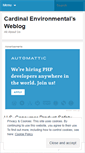 Mobile Screenshot of cardinalenvironmental.wordpress.com