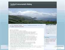 Tablet Screenshot of cardinalenvironmental.wordpress.com