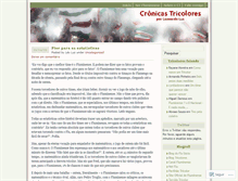 Tablet Screenshot of cronicastricolores.wordpress.com