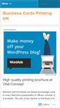 Mobile Screenshot of businesscardsprintinguk.wordpress.com