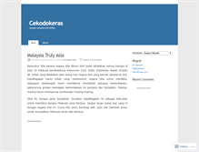 Tablet Screenshot of cekodokkeras.wordpress.com