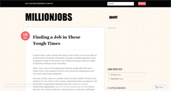 Desktop Screenshot of millionjobs.wordpress.com