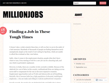 Tablet Screenshot of millionjobs.wordpress.com