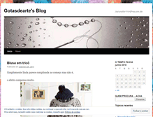 Tablet Screenshot of gotasdearte.wordpress.com