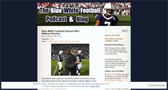 Desktop Screenshot of bluewhitepodcast.wordpress.com