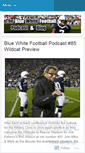 Mobile Screenshot of bluewhitepodcast.wordpress.com