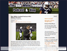 Tablet Screenshot of bluewhitepodcast.wordpress.com