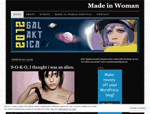 Tablet Screenshot of madeinwoman.wordpress.com