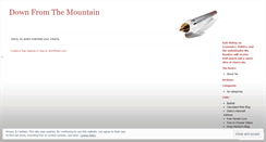 Desktop Screenshot of downfromthemountain.wordpress.com