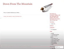 Tablet Screenshot of downfromthemountain.wordpress.com