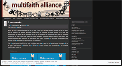 Desktop Screenshot of multifaithalliance.wordpress.com