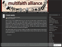 Tablet Screenshot of multifaithalliance.wordpress.com