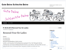 Tablet Screenshot of gutebeineschlechtebeine.wordpress.com