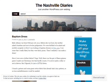 Tablet Screenshot of nashvillediaries.wordpress.com
