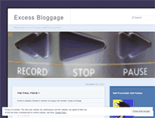 Tablet Screenshot of excessbloggage.wordpress.com