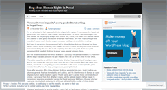 Desktop Screenshot of humanrightsnepal.wordpress.com