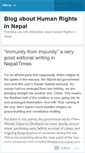 Mobile Screenshot of humanrightsnepal.wordpress.com