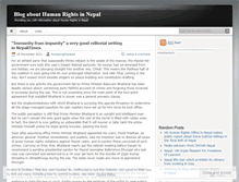 Tablet Screenshot of humanrightsnepal.wordpress.com