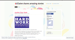 Desktop Screenshot of elaineshares.wordpress.com