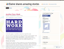 Tablet Screenshot of elaineshares.wordpress.com