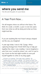 Mobile Screenshot of gowhereyousendme.wordpress.com