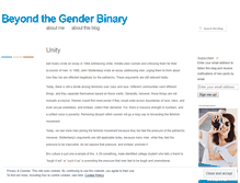 Tablet Screenshot of genderbinary.wordpress.com